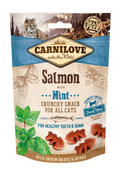 Carnilove Cat Crunchy Snack Salmon with Mint with fresh meat - лакомство за здрави зъби и венци със сьомга и мента 50 гр