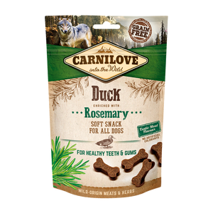 Carnilove Dog Semi Moist Snack Duck enriched with Rosemary - меко лакомство с патешко месо и розмарин 200 гр
