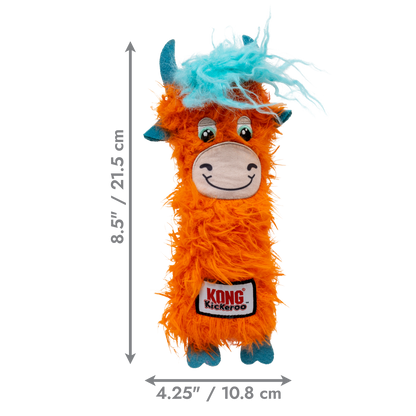 KONG Kickeroo Highland Cow - играчка за котки с котешка трева 10.8 см