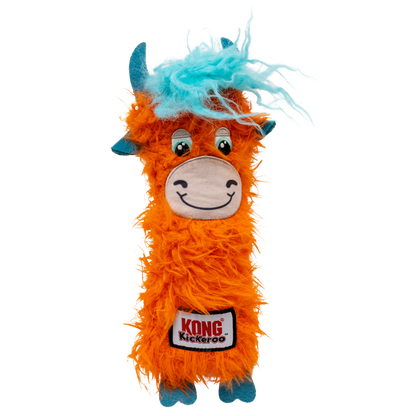 KONG Kickeroo Highland Cow - играчка за котки с котешка трева 10.8 см