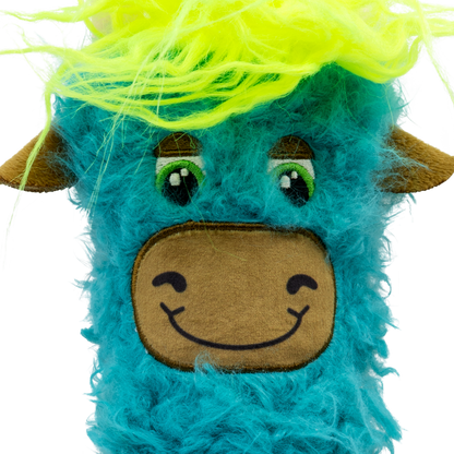 KONG Kickeroo Highland Cow - играчка за котки с котешка трева 10.8 см