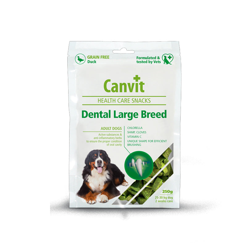 Canvit Snack Dental Large Breed - дентално лакомство за кучета от големи породи 250 гр