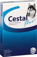Ceva Cestal plus chewable - дъвчащи обезпаразитяващи таблетки за кучета кутия с 8 таблетки