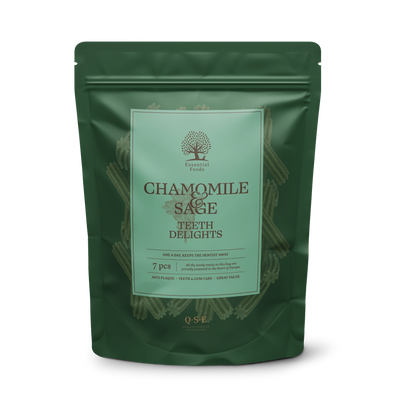 Essential Chamomile and Sage Teeth Delights - дентални лакомства за куче 250 гр