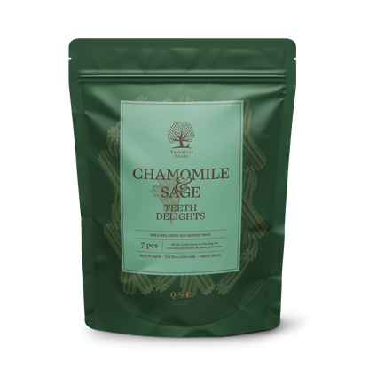 Essential Chamomile and Sage Teeth Delights - дентални лакомства за куче 250 гр