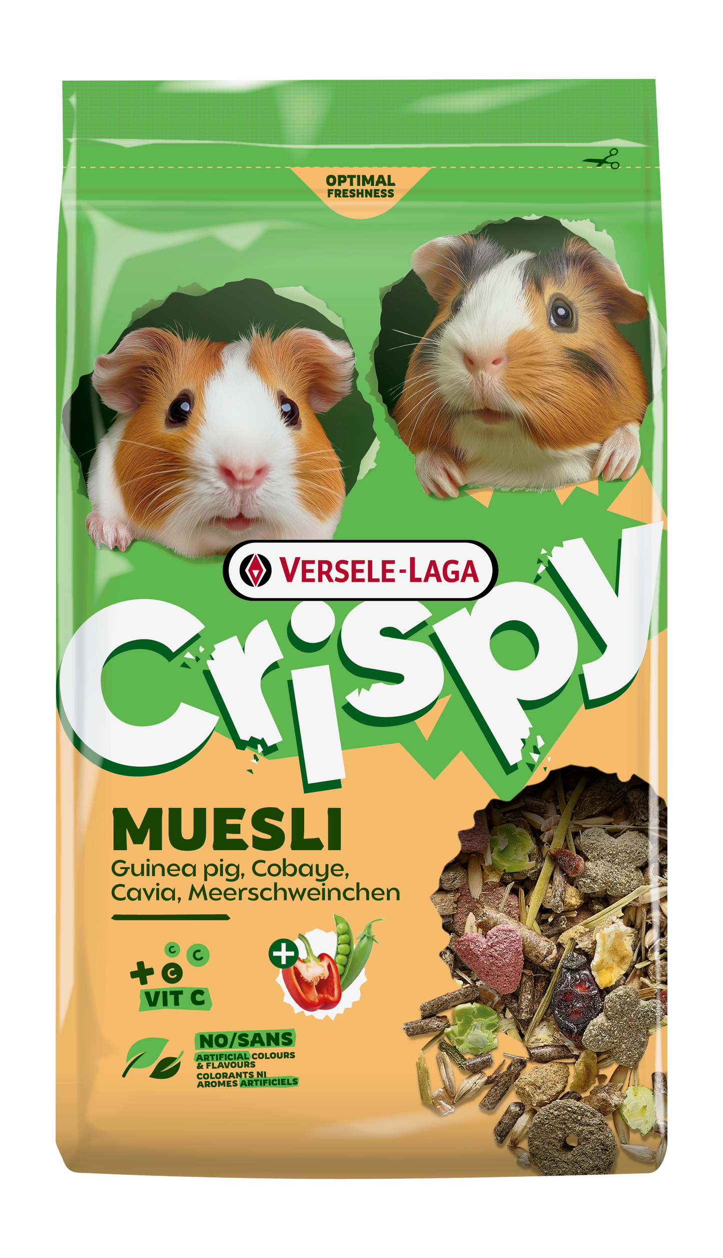 Versele Laga Crispy Muesli Guinea Pig - пълноценна храна за морски свинчета