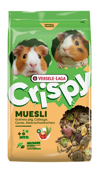 Versele Laga Crispy Muesli Guinea Pig - пълноценна храна за морски свинчета 2.5 кг
