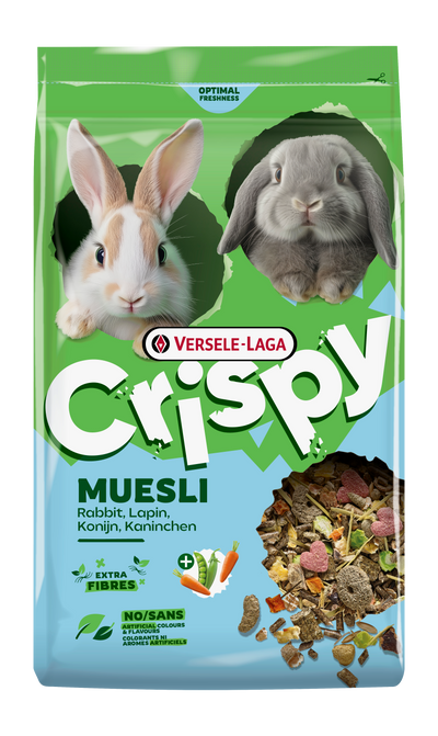 Versele Laga Crispy Muesli Rabbit - пълноценна храна за декоративни зайци