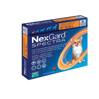 NexGard Spectra - противопаразитни таблетки за кучета от 30 до 60 кг, 3 броя