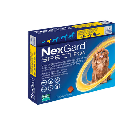 NexGard Spectra - противопаразитни таблетки за кучета от 30 до 60 кг, 3 броя