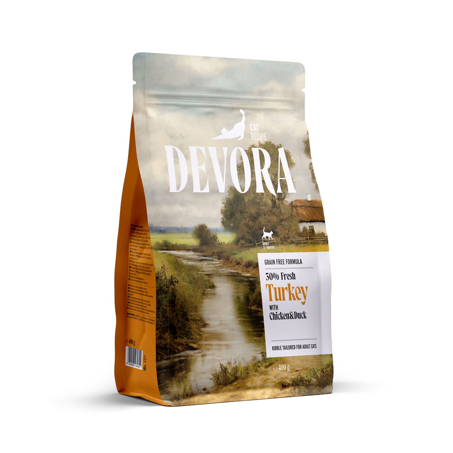 Devora Cat Turkey, Chicken and Duck - суха храна за котки с пилешко, пуешко и патешко