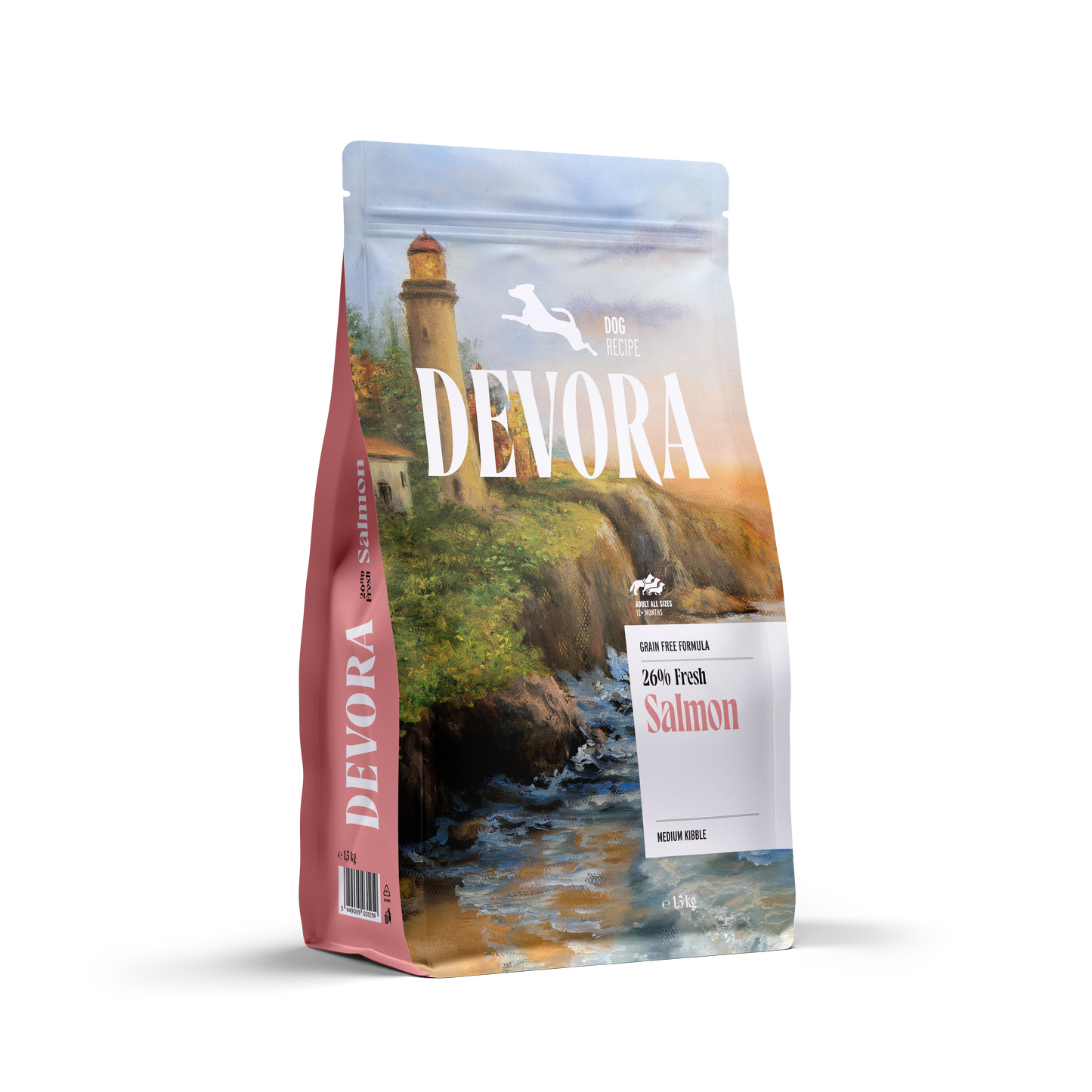 Devora Monoprotein Dog Salmon - суха храна за кучета със сьомга
