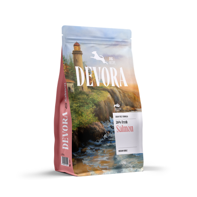 Devora Monoprotein Dog Salmon - суха храна за кучета със сьомга