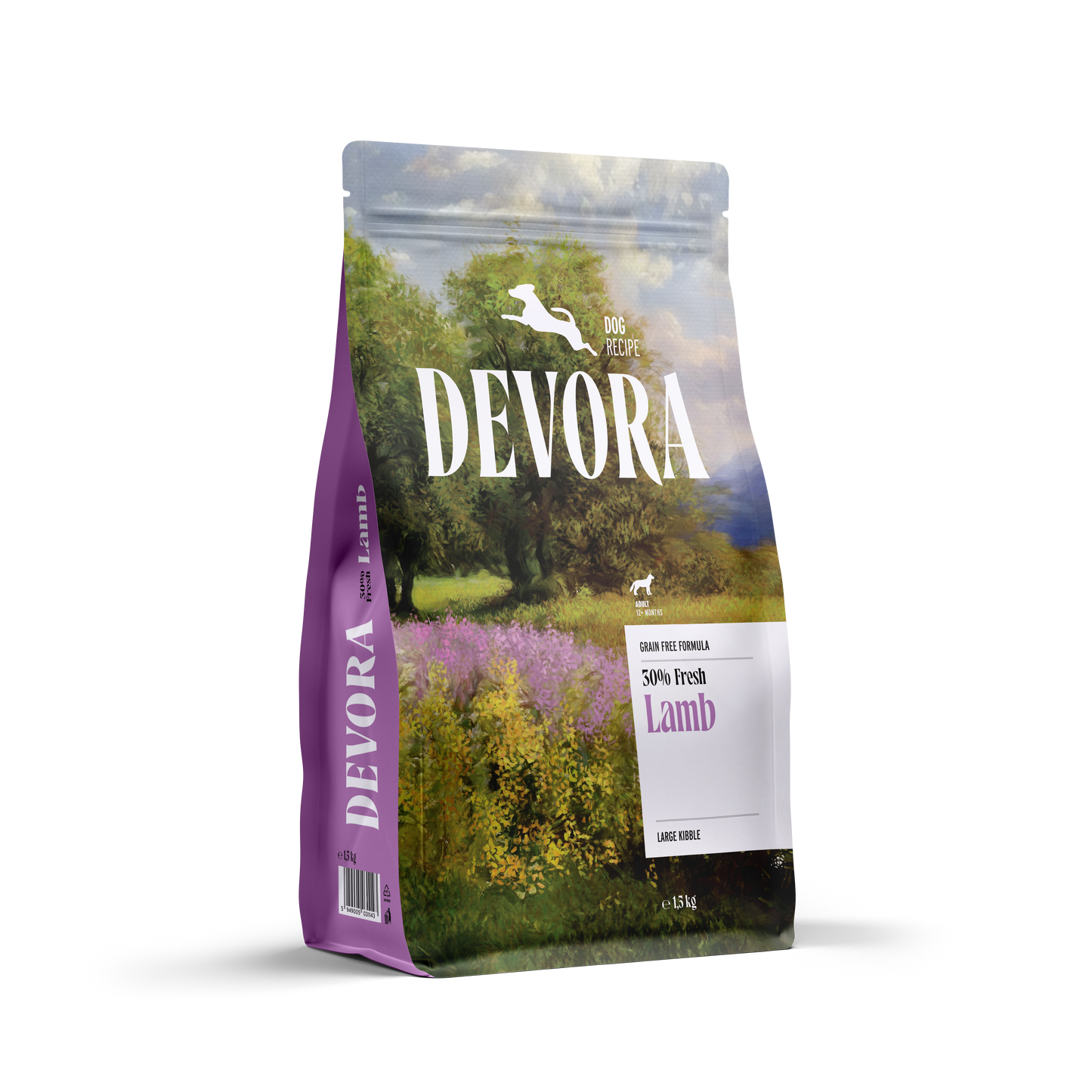Devora Dog Adult Large Lamb - суха храна за кучета от големи породи с агнешко