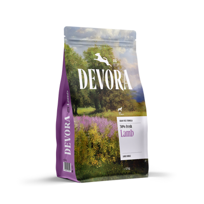 Devora Dog Adult Large Lamb - суха храна за кучета от големи породи с агнешко