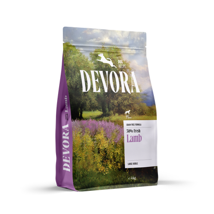 Devora Dog Adult Large Lamb - суха храна за кучета от големи породи с агнешко