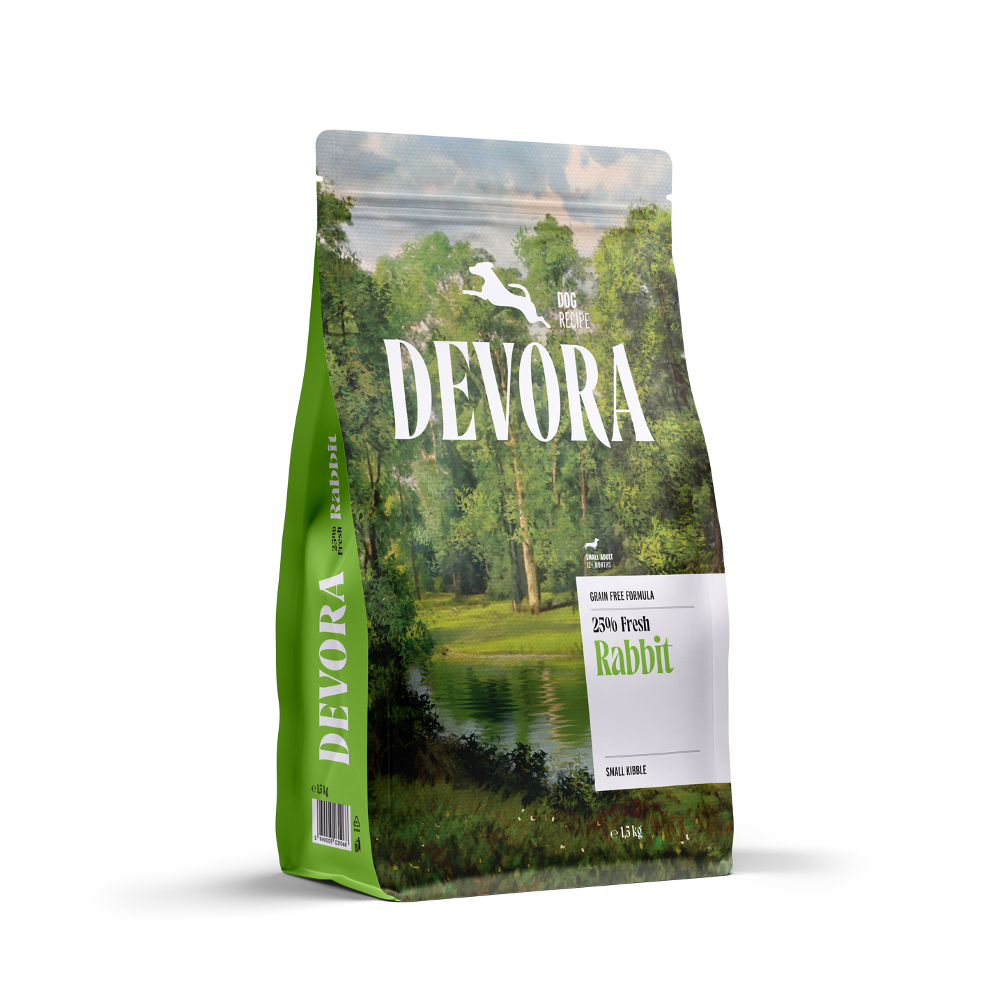 Devora Monoprotein Dog Mini Adult Rabbit - суха храна за кучета от малки породи със заешко