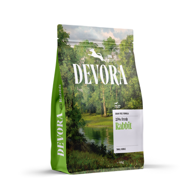 Devora Monoprotein Dog Mini Adult Rabbit - суха храна за кучета от малки породи със заешко
