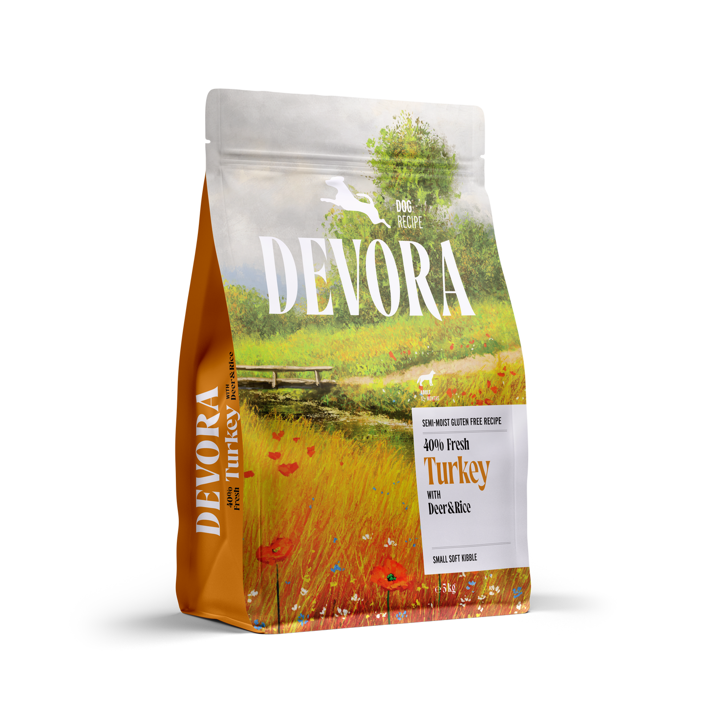 Devora Dog Semimoist Deer and Turkey Mini - полусуха храна за кучета от малки породи с пуешко и еленско