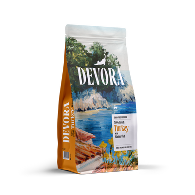 Devora Cat Sterilized Turkey, Chicken and Herring - суха храна за кастрирани котки с пуешко, пилешко и херинга