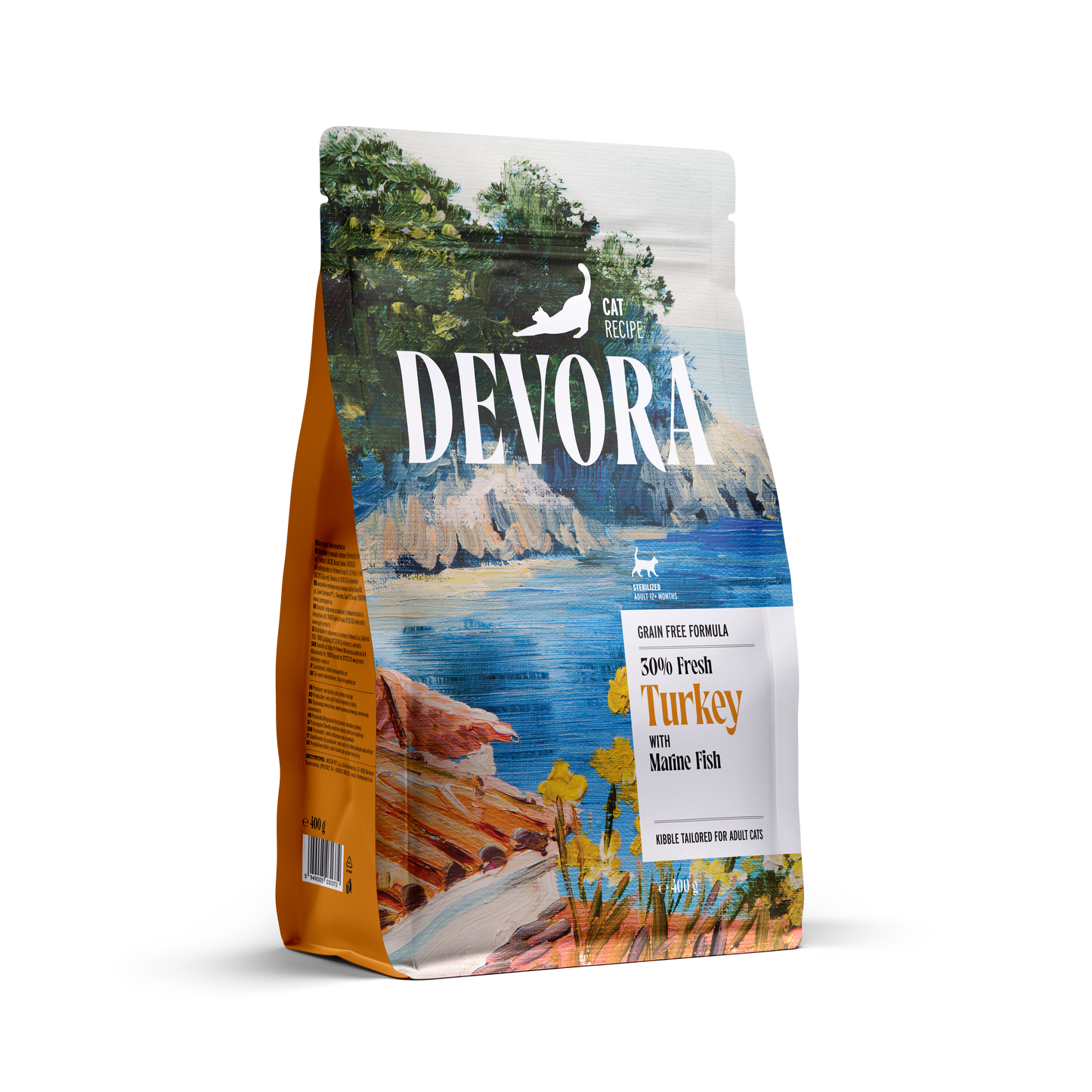 Devora Cat Sterilized Turkey, Chicken and Herring - суха храна за кастрирани котки с пуешко, пилешко и херинга