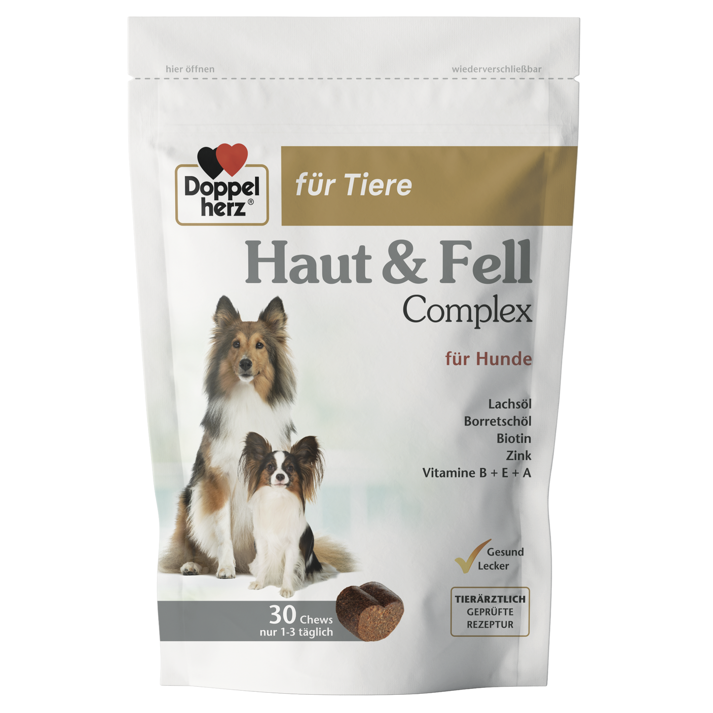 Doppel Herz Haut and Fell - комплекс за кожа и козина за кучета 30 хапки