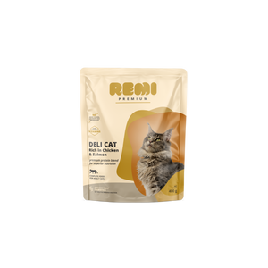 Remi Premium Deli Cat Chicken and Salmon - суха храна за котки с пилешко и сьомга