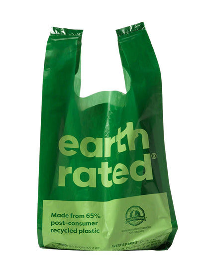 Earth Rated Handle Bags - 120 броя пликове тип потник от рециклирана пластмаса