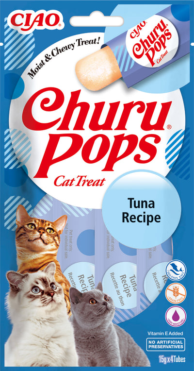 Inaba Churu Pops Tuna - течно лакомство с риба тон 4 х 15 гр