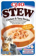 Inaba Ciao Stew Chicken and Tuna - пауч с пилешко месо и риба тон в бульон 40 гр