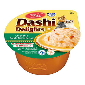 Inaba Dashi Delights Chicken and Bonito Flakes - апетитен топинг с пилешко месо и паламуд 70 гр