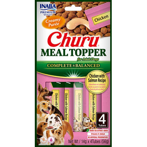 Inaba Meal Topper with Chicken and Salmon – топинг с пилешко месо и сьомга 4 x 14 гр