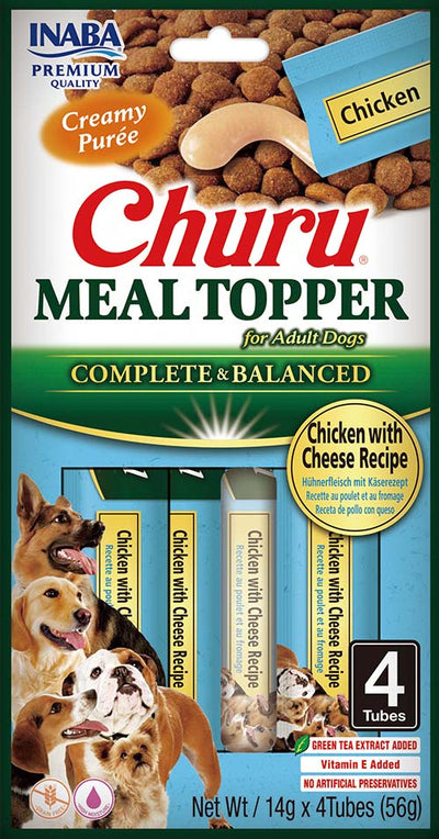 Inaba Meal Topper Chicken and Cheese – топинг с пилешко месо и сирене 4 x 14 гр