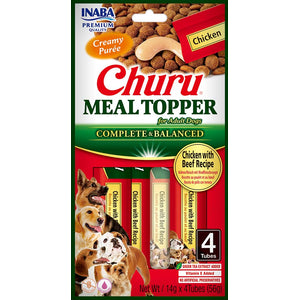 Inaba Meal Topper Chicken and Beef – топинг с пилешко и говеждо месо 4 x 14 гр