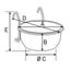 Flamingo bowl Avaro Round Silver - купа за гризачи и птици