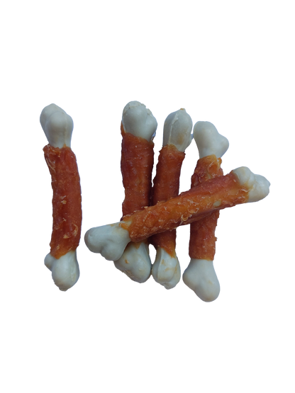 РАЗПРОДАЖБА Enjoy Carnivore Calcium Bone Chicken Chews - калциево кокалче с пилешко месо 300 гр