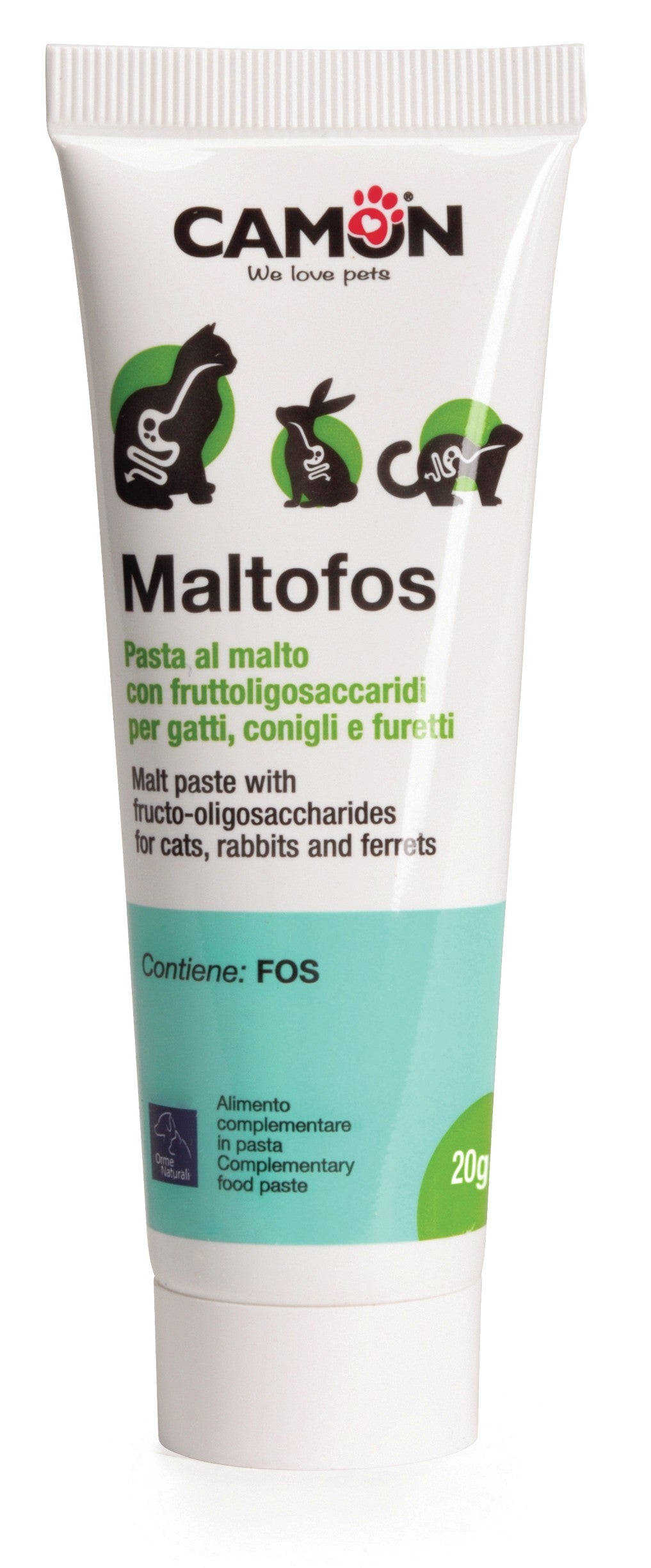 Camon Ormenaturali Malt Cat Paste with FOS - малцова паста за котки 100 мл