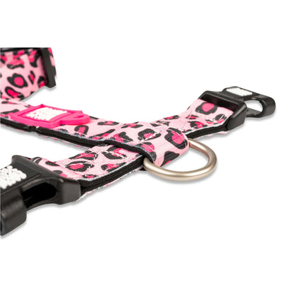 Max Molly H-Harness Leopard Pink - нагръдник за кучета