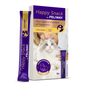 Feliway Happy Snack - лакомство за котки с успокояващо действие с вкус на пилешко 6 бр