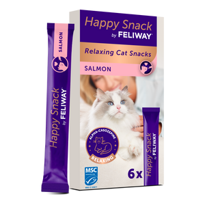 Feliway Happy Snack - лакомство за котки с успокояващо действие с вкус на сьомга 6 бр