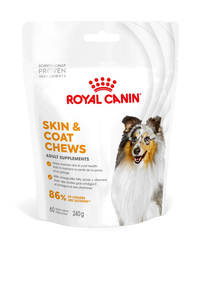 Royal Canin Skin and Coat Adult - хранителна добавка за кожа и козина 240 гр