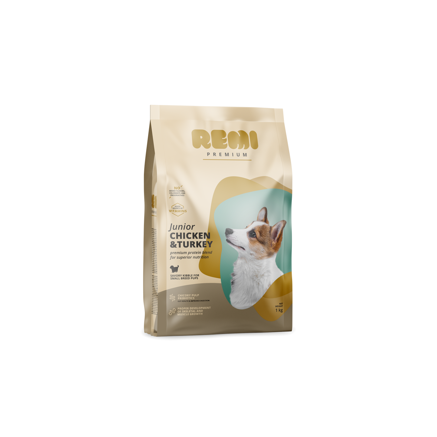 Remi Premium Junior Small Breed Chicken and Turkey - суха храна за кученца от малки породи с пилешко и пуешко месо