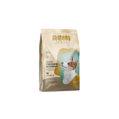 Remi Premium Junior Small Breed Chicken and Turkey - суха храна за кученца от малки породи с пилешко и пуешко месо