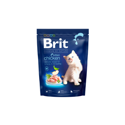 Brit Premium by Nature Cat Kitten Chicken - суха храна с пилешко месо за котенца