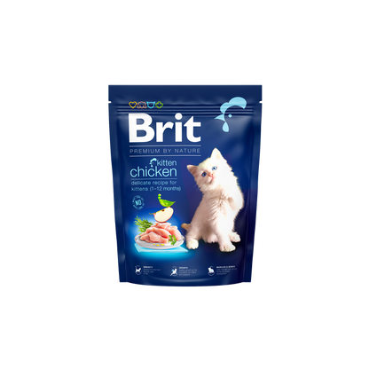Brit Premium by Nature Cat Kitten Chicken - суха храна с пилешко месо за котенца