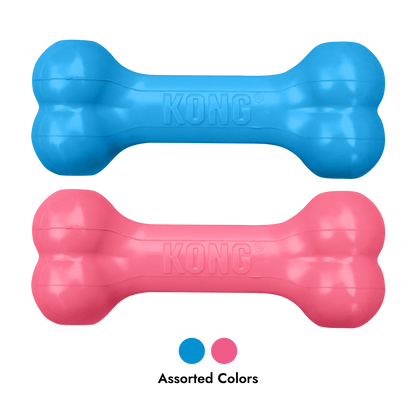 KONG Puppy Goodie Bone S - гумен кокал с отвори за лакомства за кученца 13.3 см