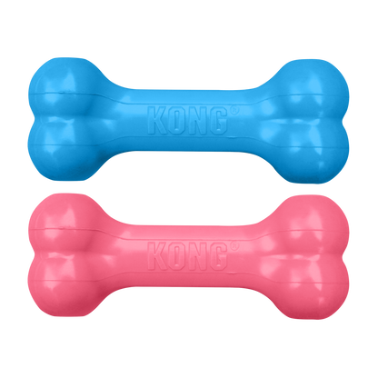 KONG Puppy Goodie Bone S - гумен кокал с отвори за лакомства за кученца 13.3 см
