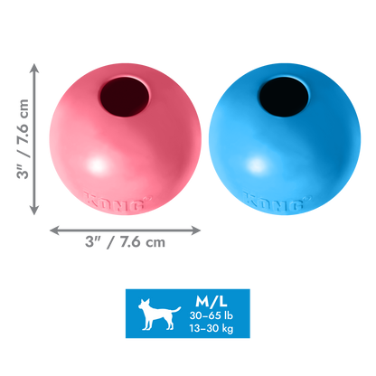 KONG Puppy Ball with Hole - каучукова топка с отвор за кученца