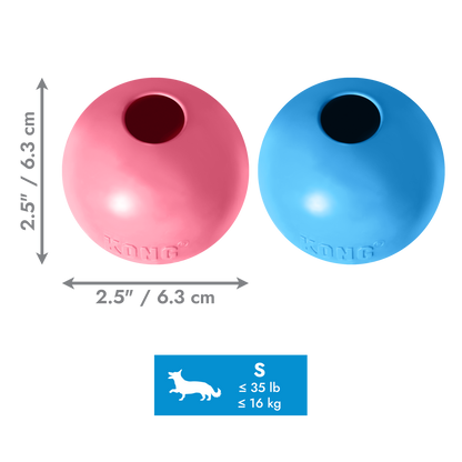 KONG Puppy Ball with Hole - каучукова топка с отвор за кученца