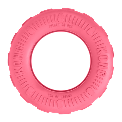 KONG Puppy Tires M/L - каучукова играчка за лакомства за кученца 11.4 см